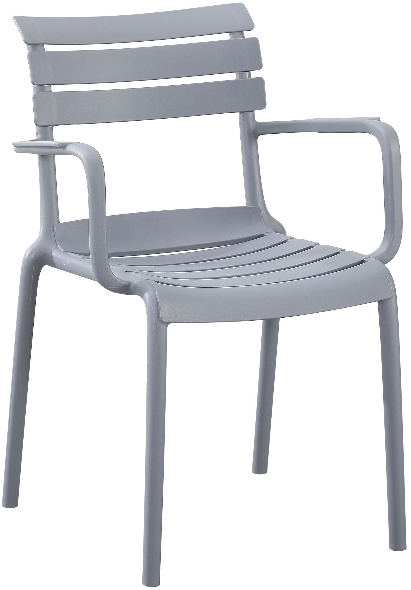 Gartenmöbel-Set Avena mit 4 Stühlen, grau