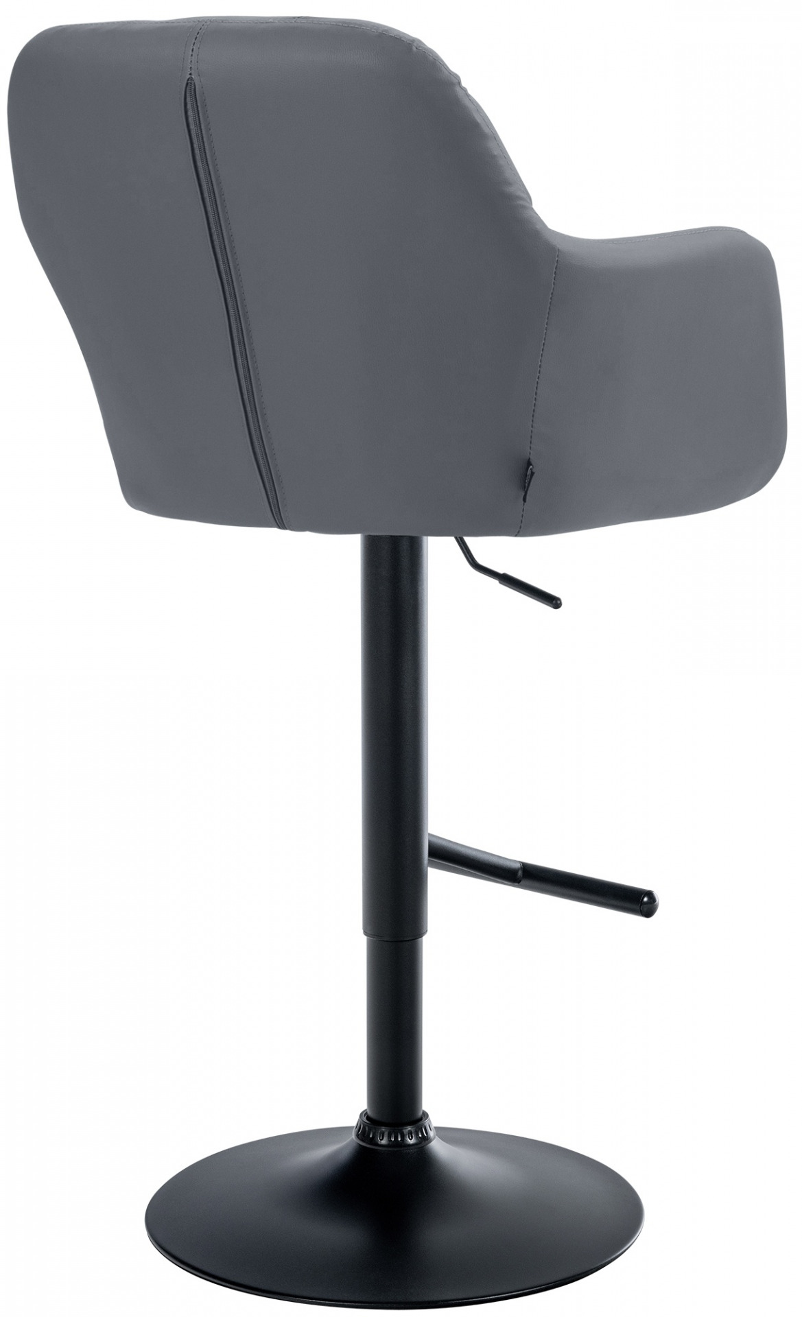 Barhocker Natoma Kunstleder schwarz, grau