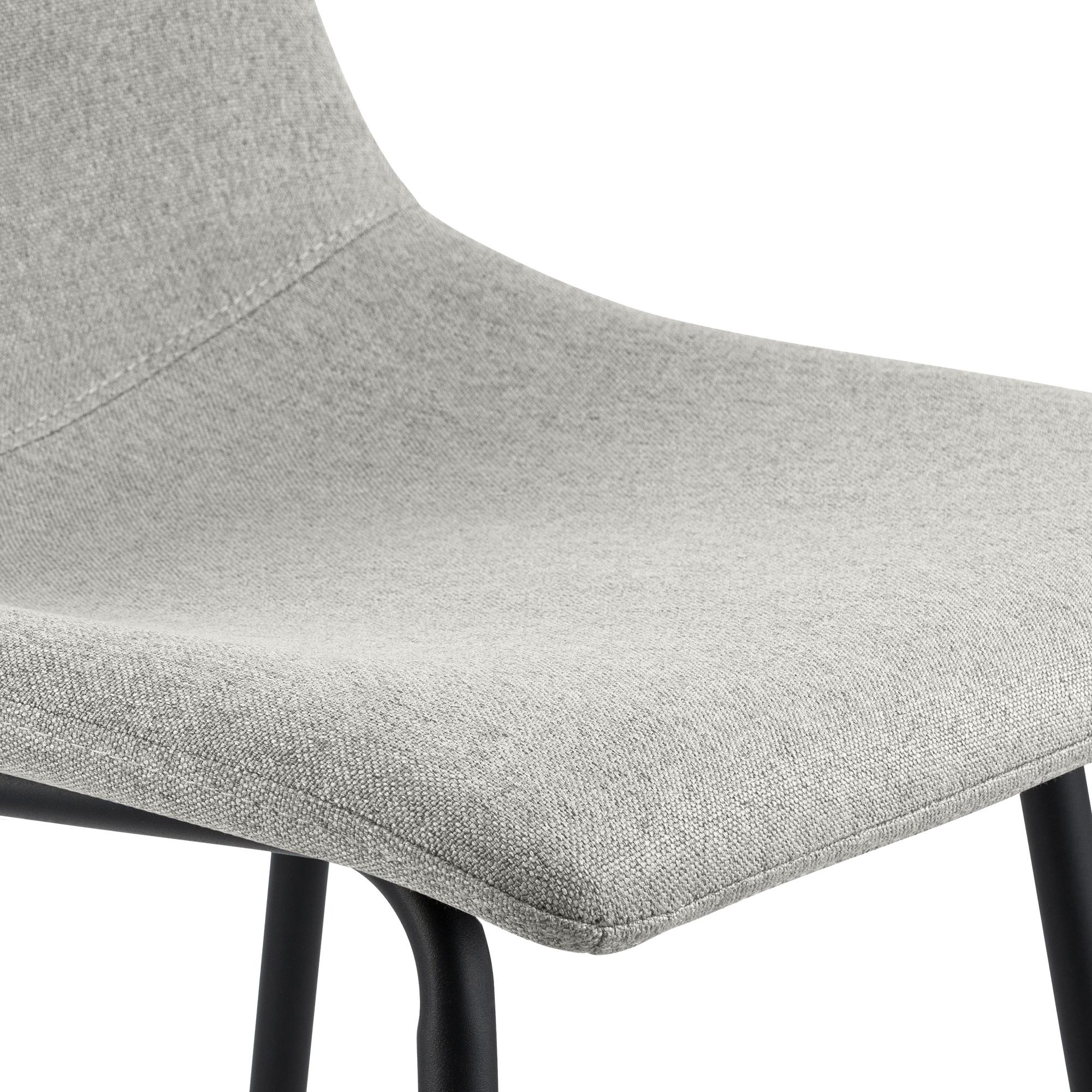 Barhocker Altona Stoff, grau
