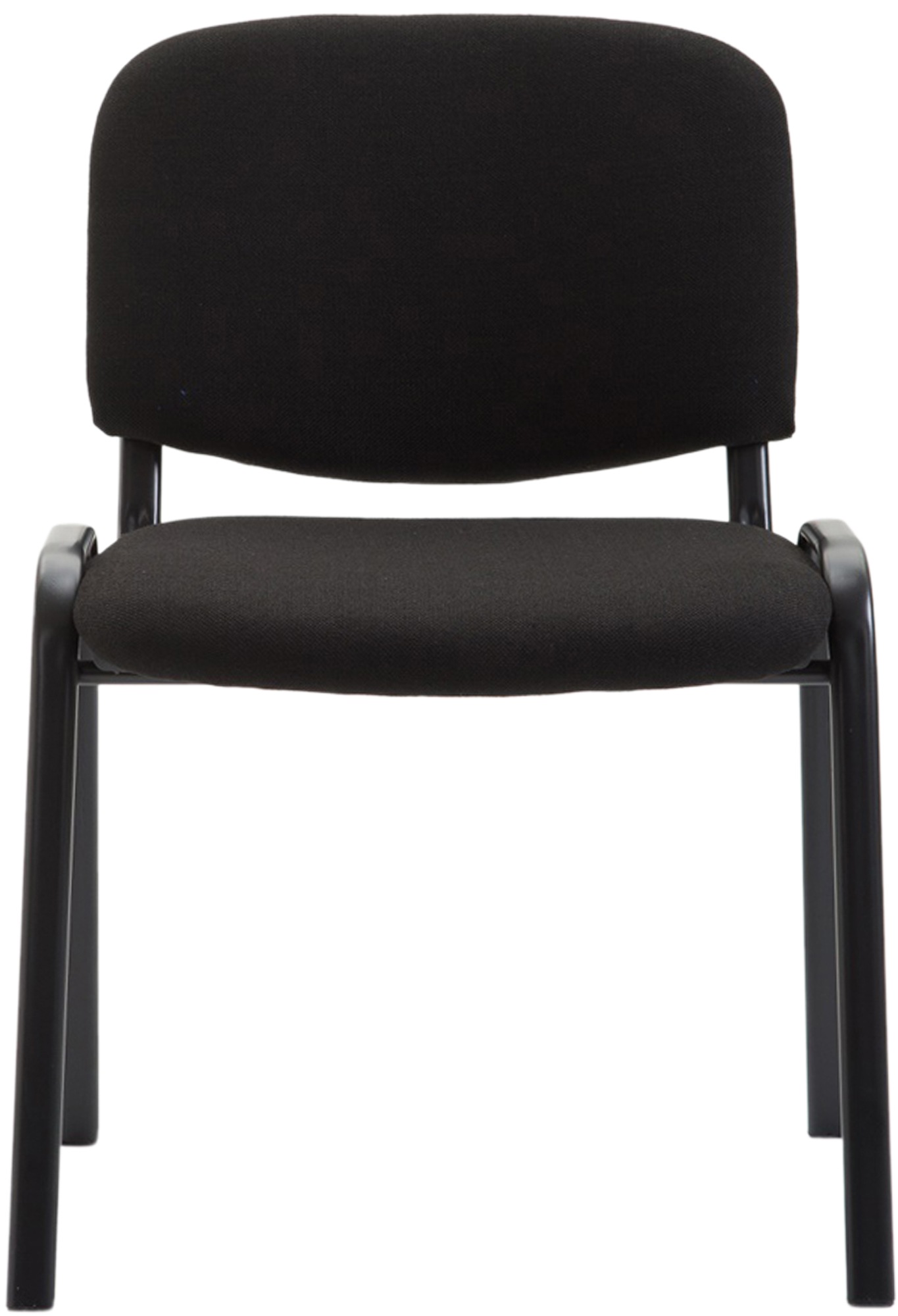 Besucherstuhl Ken V2 Stoff, schwarz