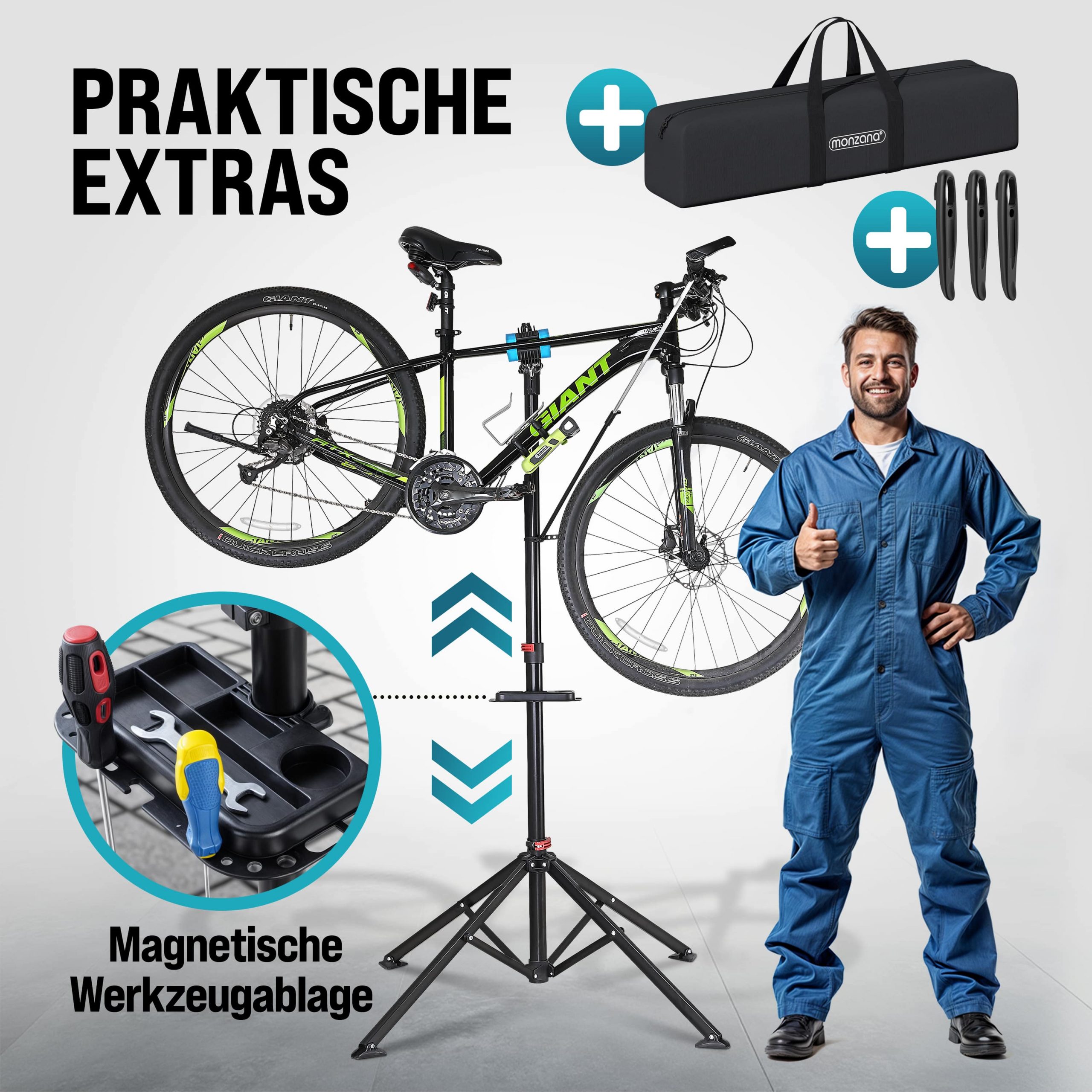 Fahrrad-Montageständer bis 30kg höhenverstellbar