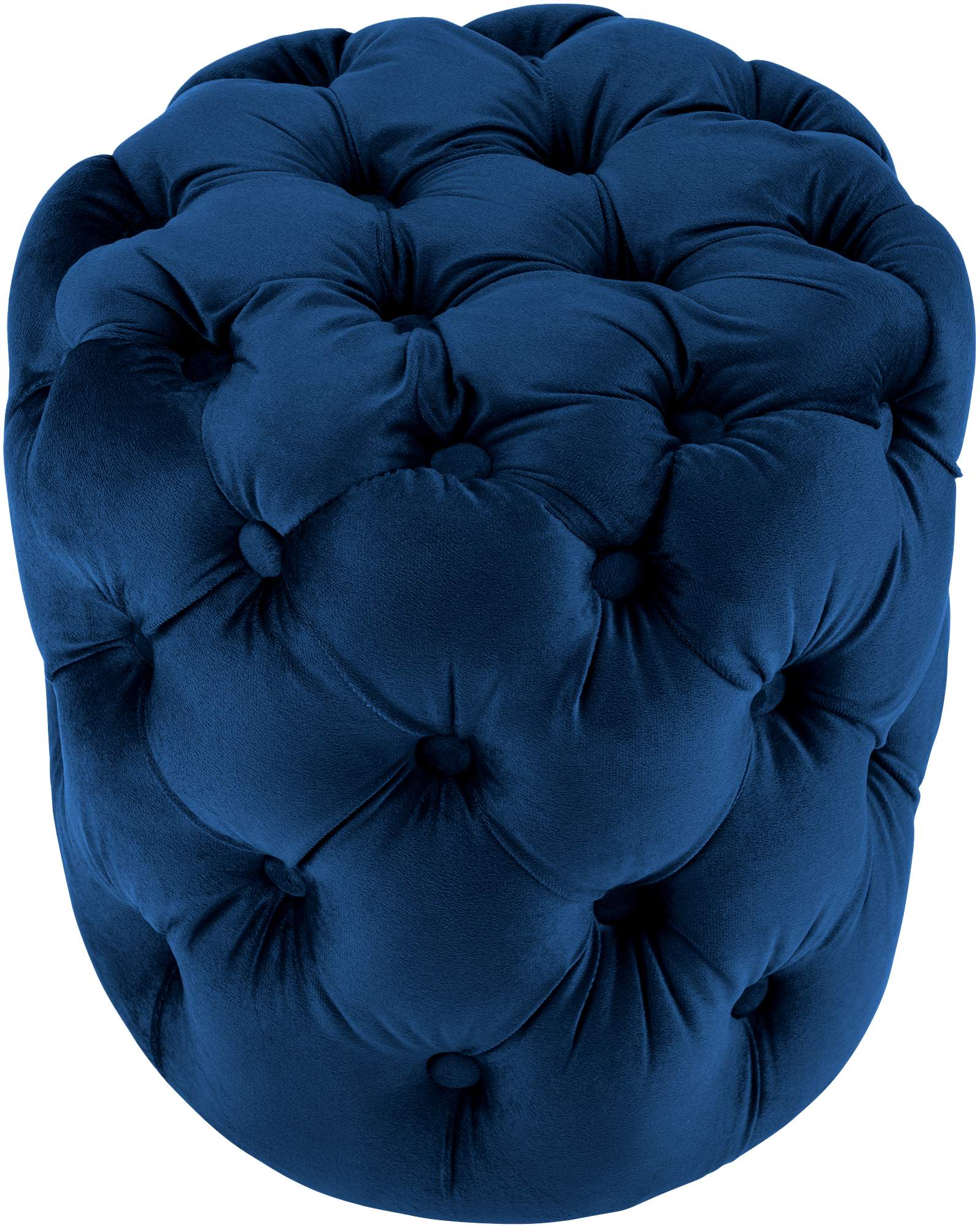 Sitzhocker Drancy Samt M, blau