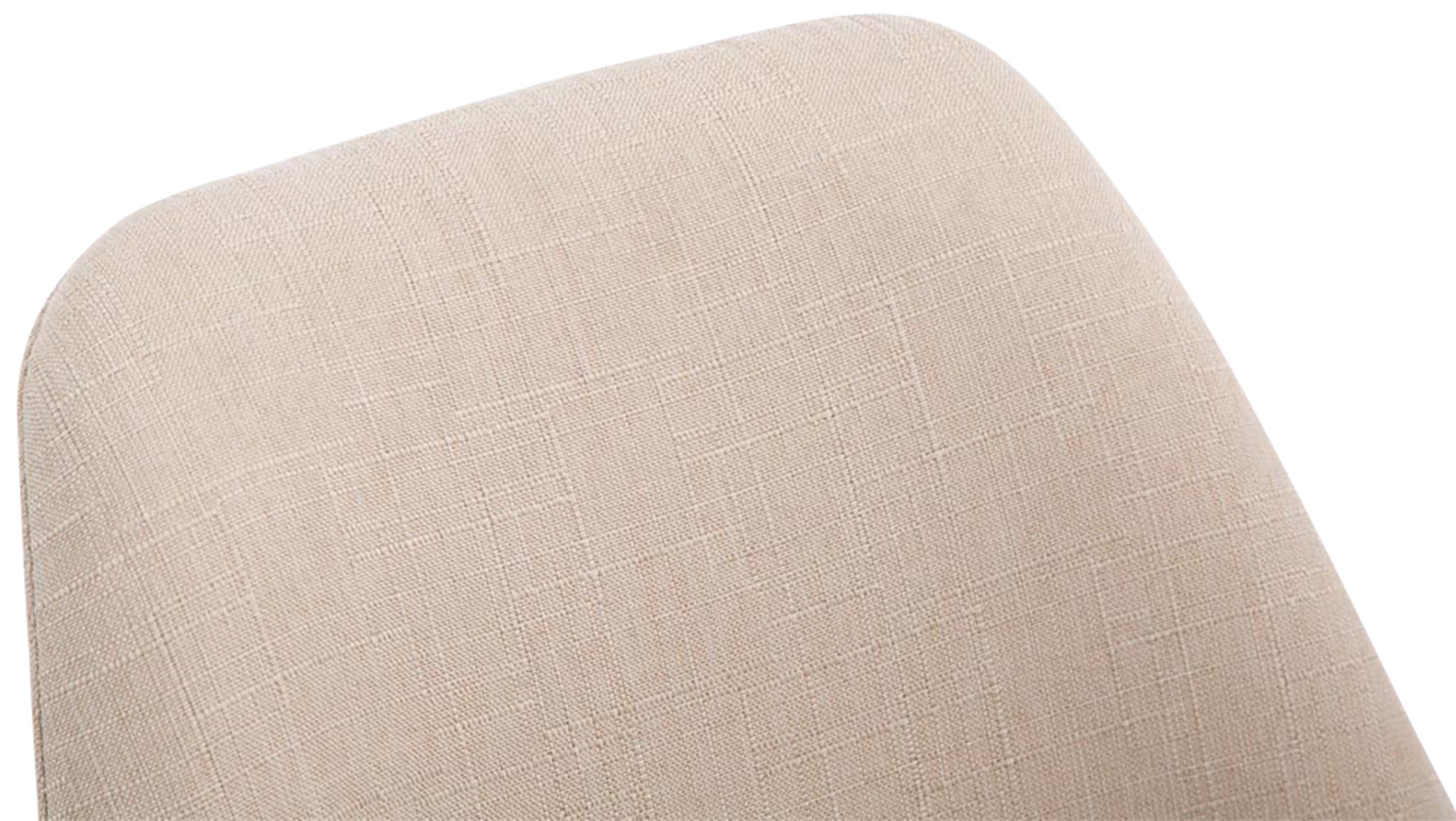 Besucherstuhl Borneo V2 Weiß Stoff, creme