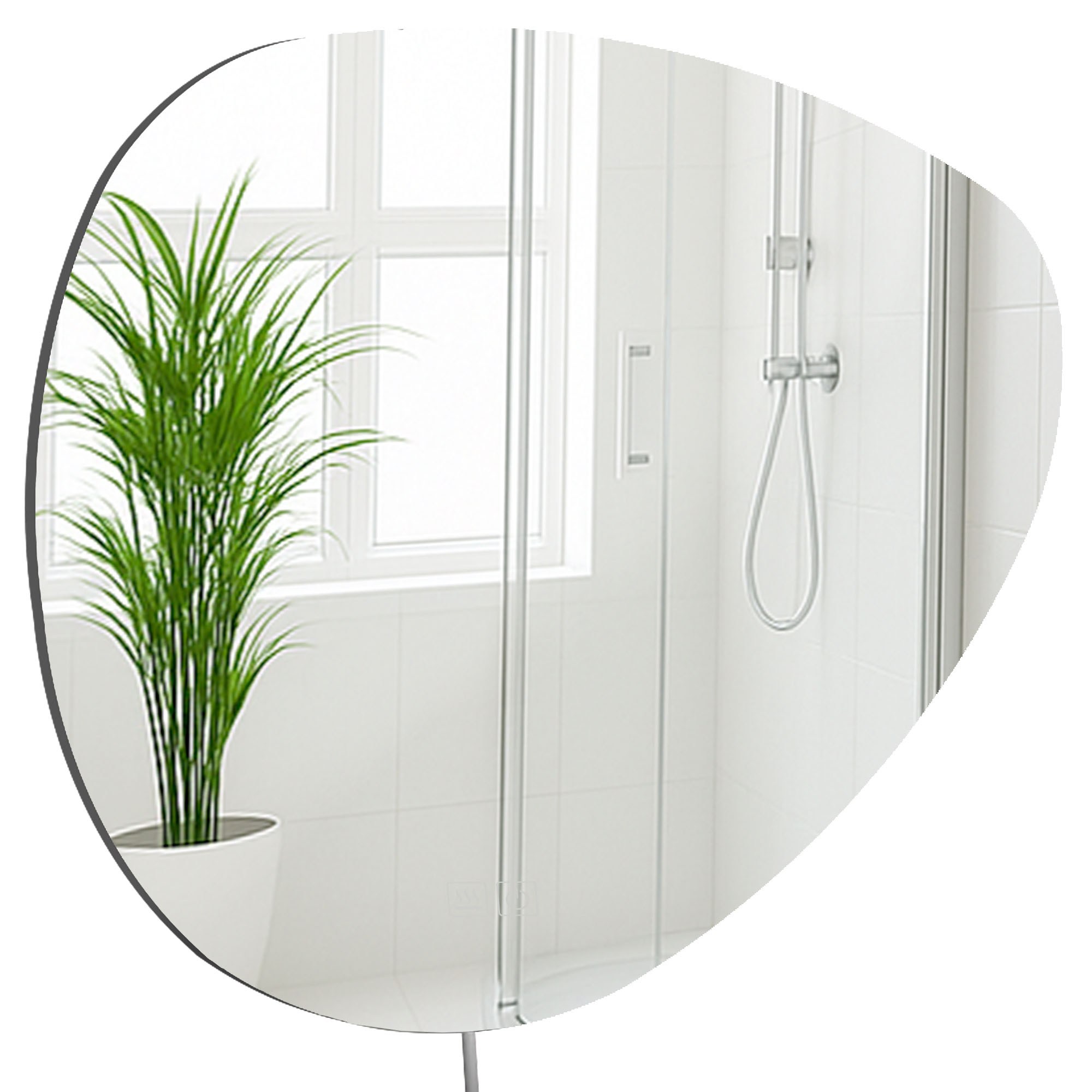 Badspiegel Almafie 65x75 ohne Bluetooth, klarglas