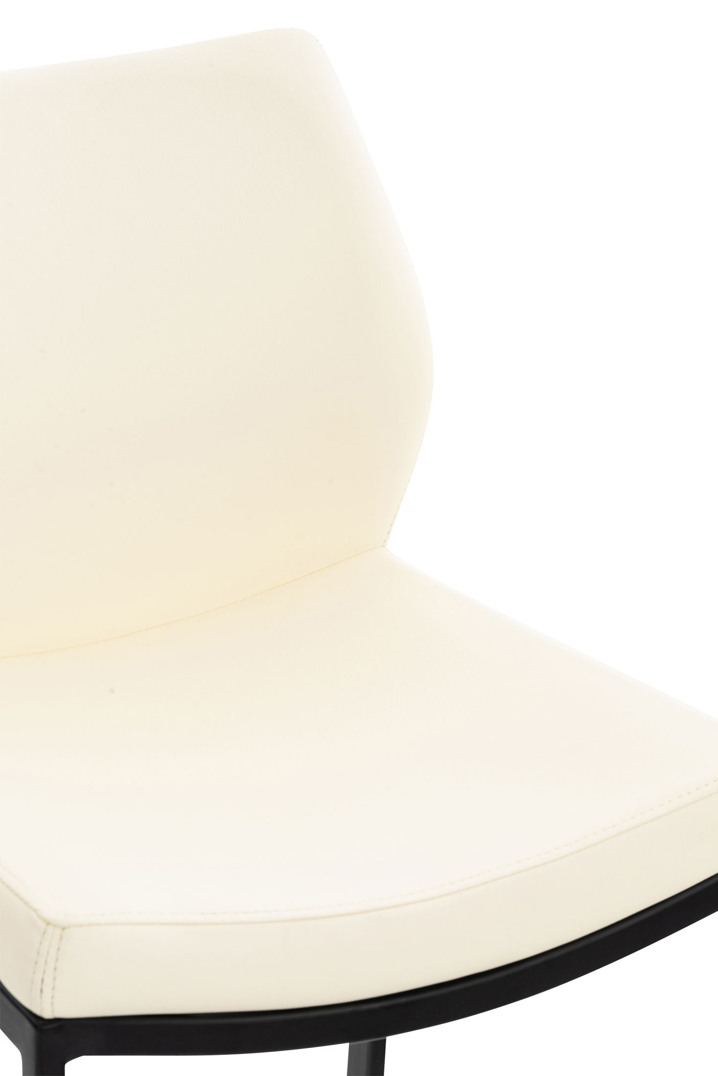 Barhocker Matola Kunstleder schwarz, creme