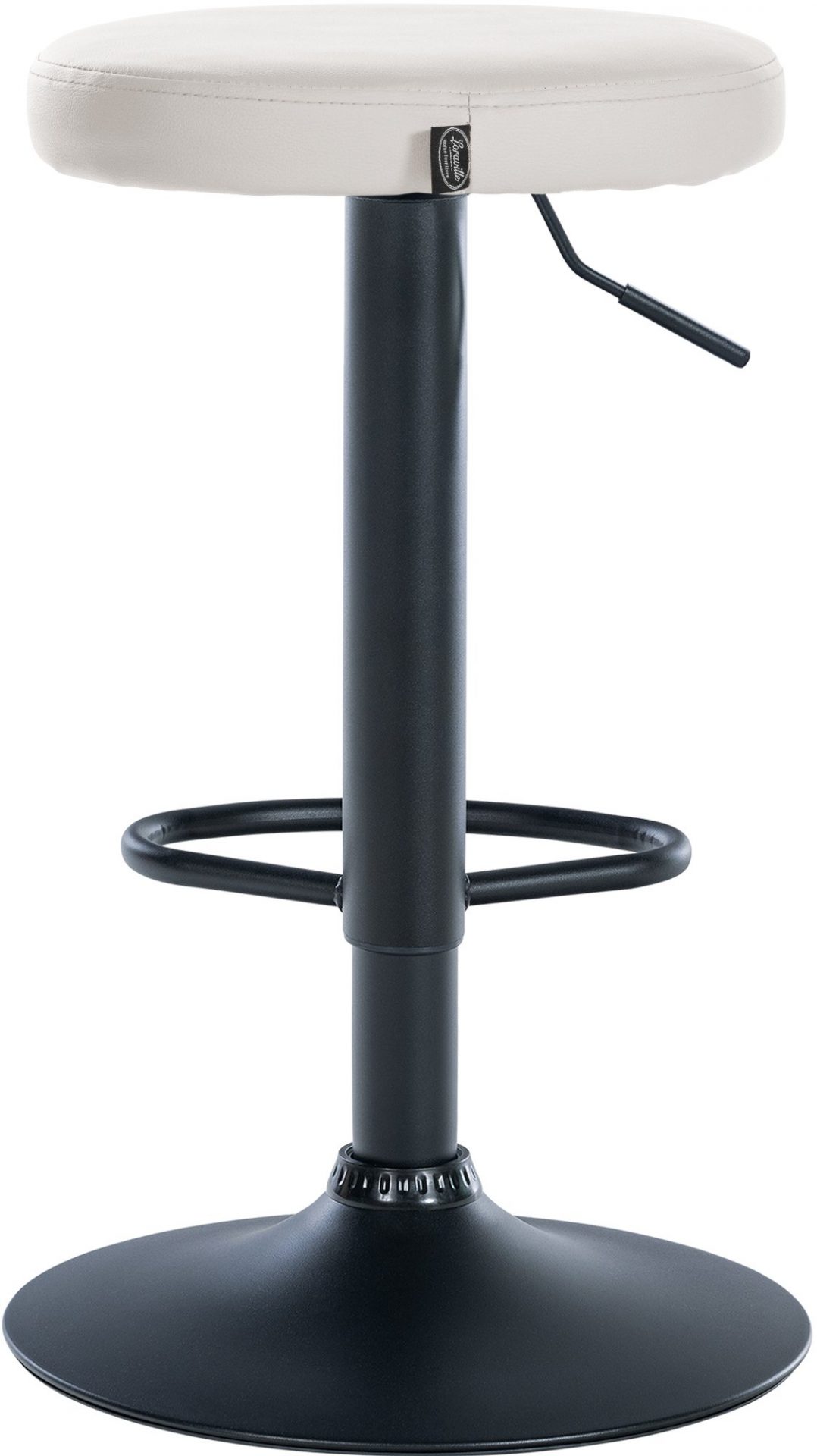 2er Set Barhocker Ponte Kunstleder schwarz, weiß