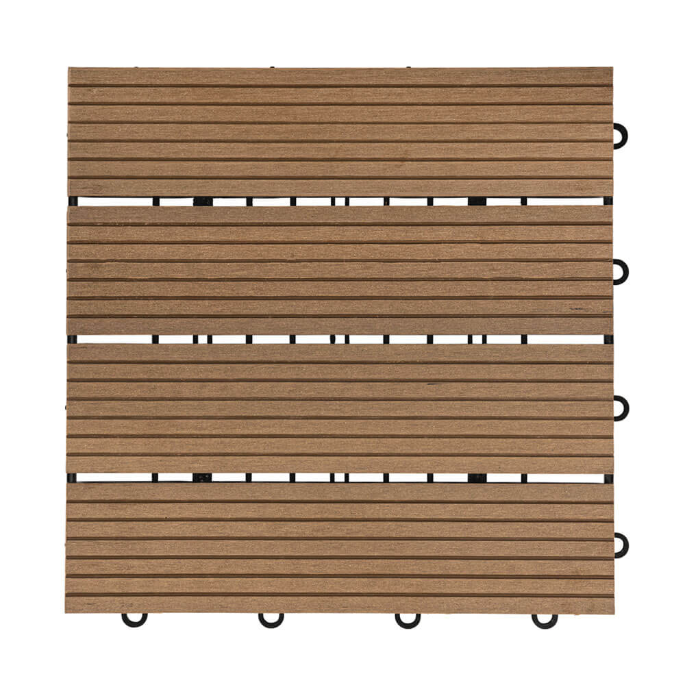 WPC Klickfliesen BAVARO Teak (Holzoptik) - 1 m²