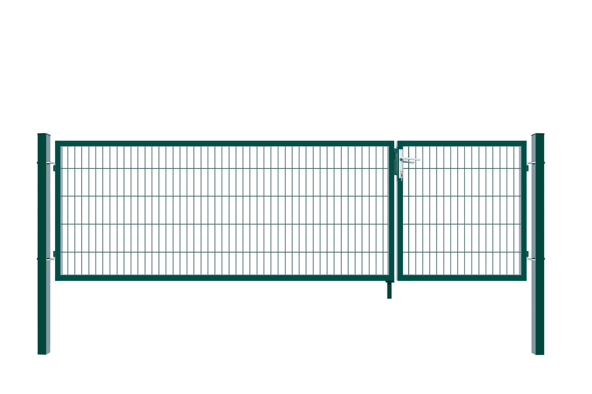 Doppelflügel Gartentor ADITUS - 80 x 350 cm Grün