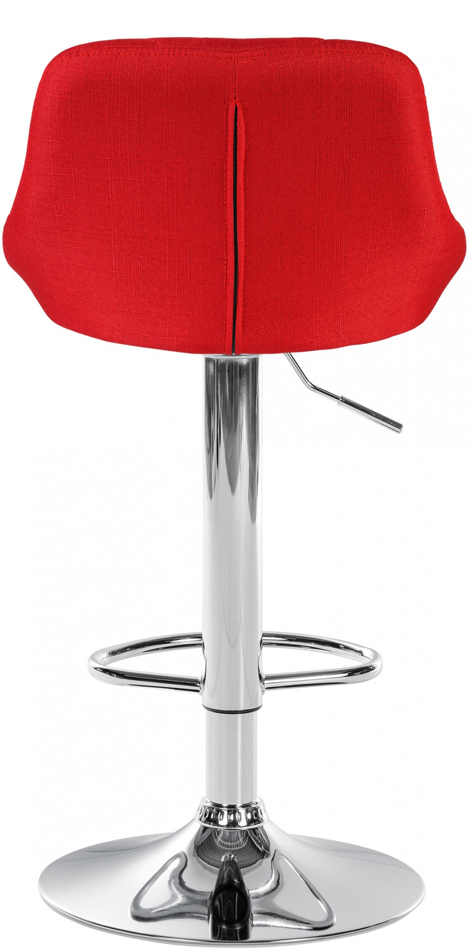 Barhocker Lazio Stoff chrom, rot