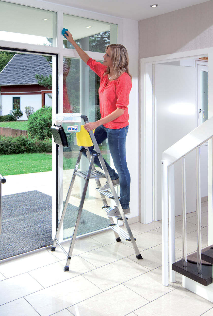 MONTO Stufen-Stehleiter Secury mit Multi-Grip, 1x4 Stufen
