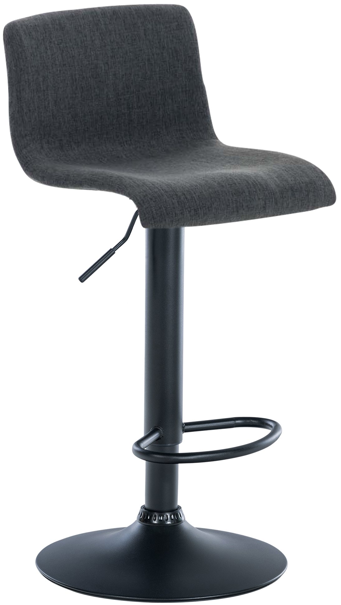 Barhocker Hoover Stoff B, dunkelgrau