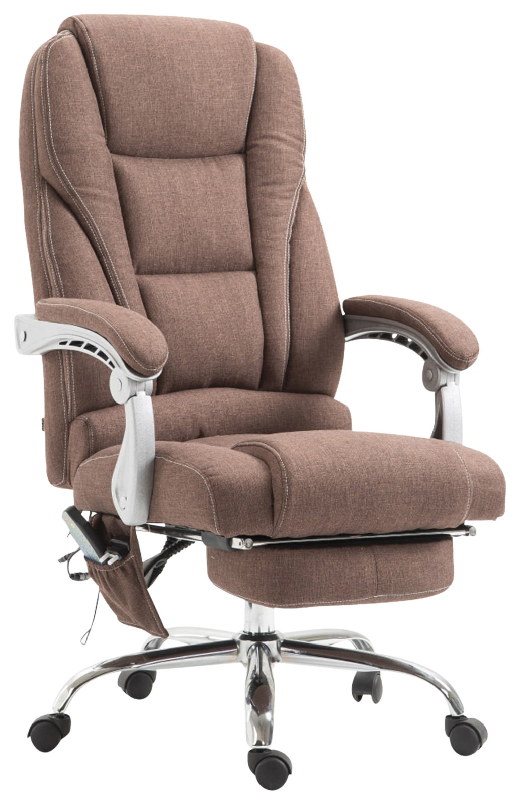 Bürostuhl Pacific Stoff mit Massagefunktion, braun