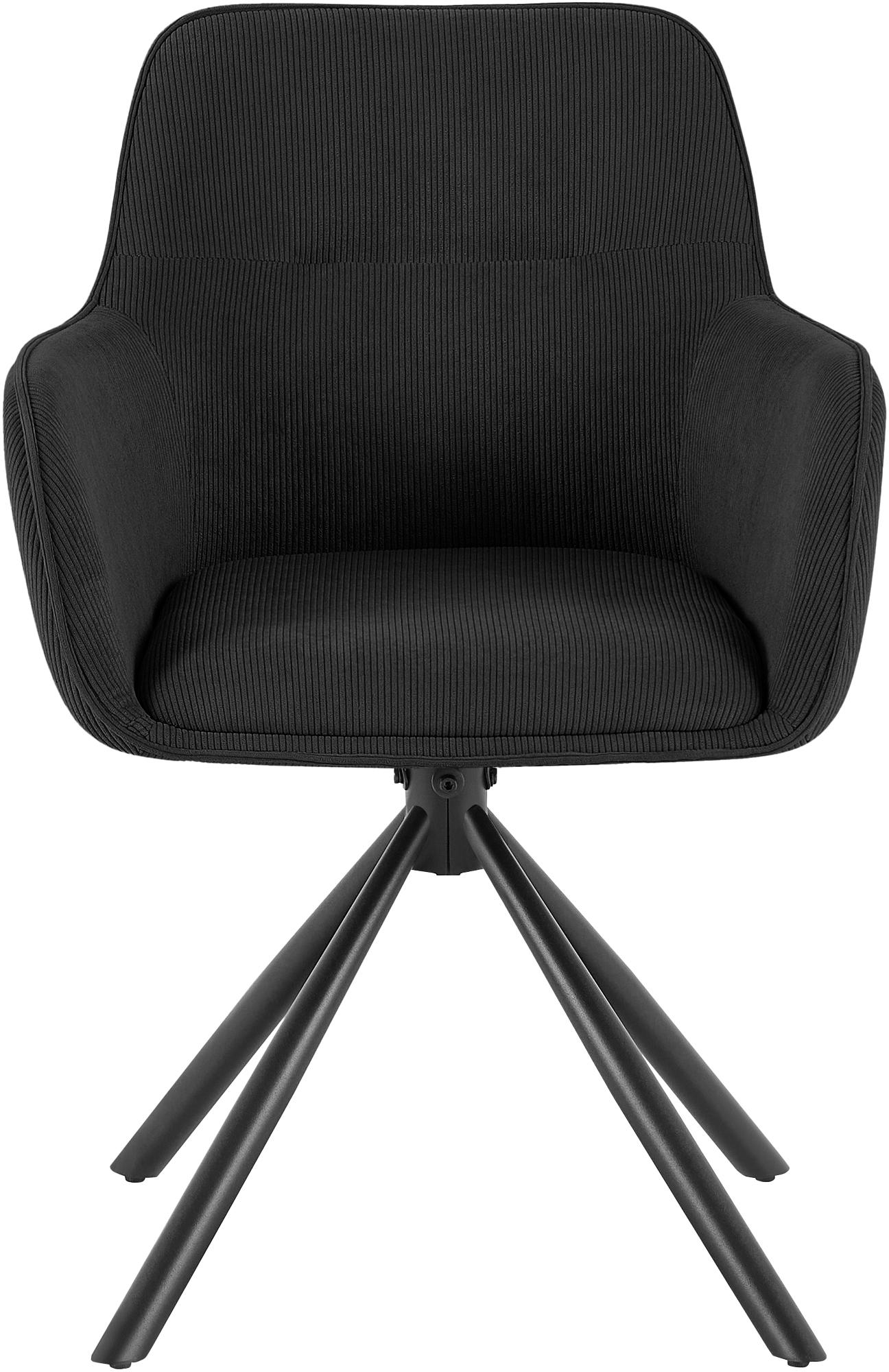 Stuhl Tipton Cord, schwarz