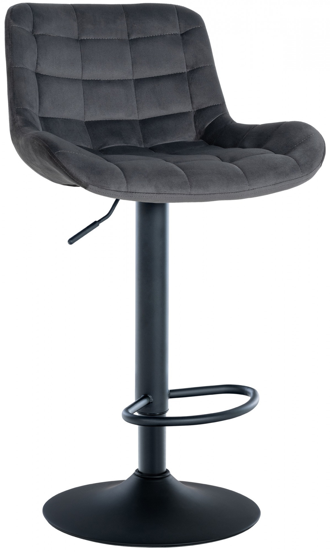Barhocker Tover Samt, dunkelgrau