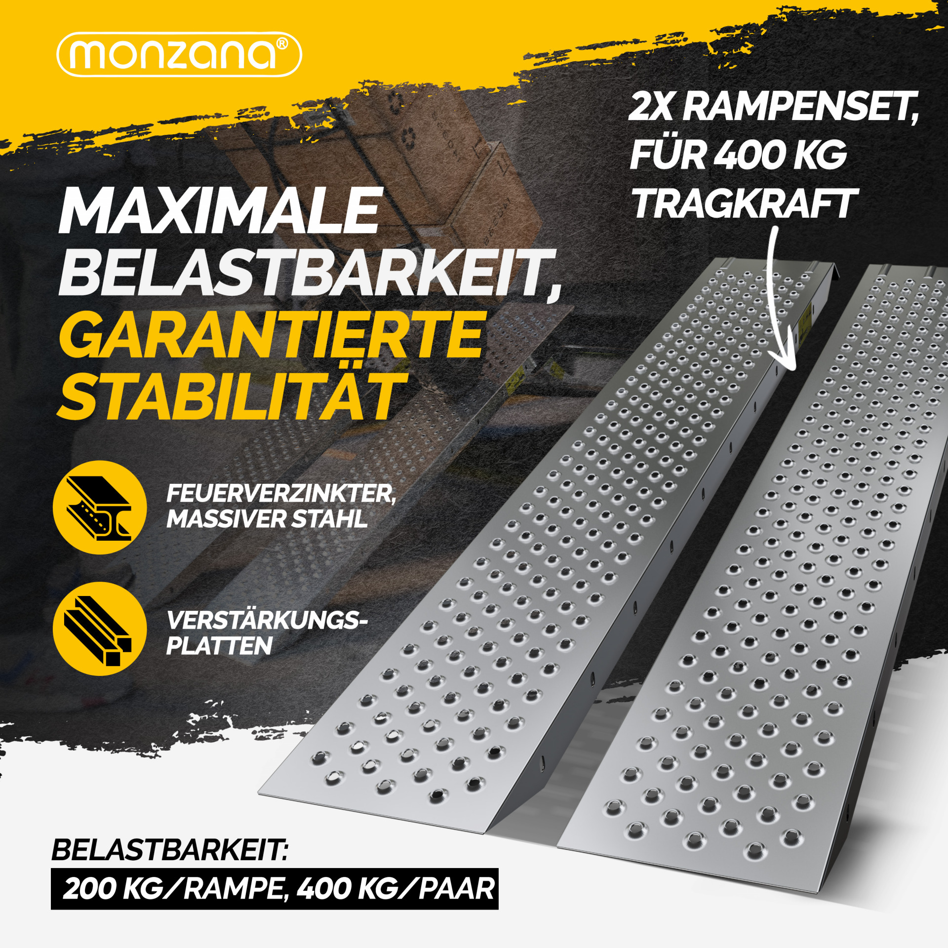 Auffahrrampe 2er-Set 400kg