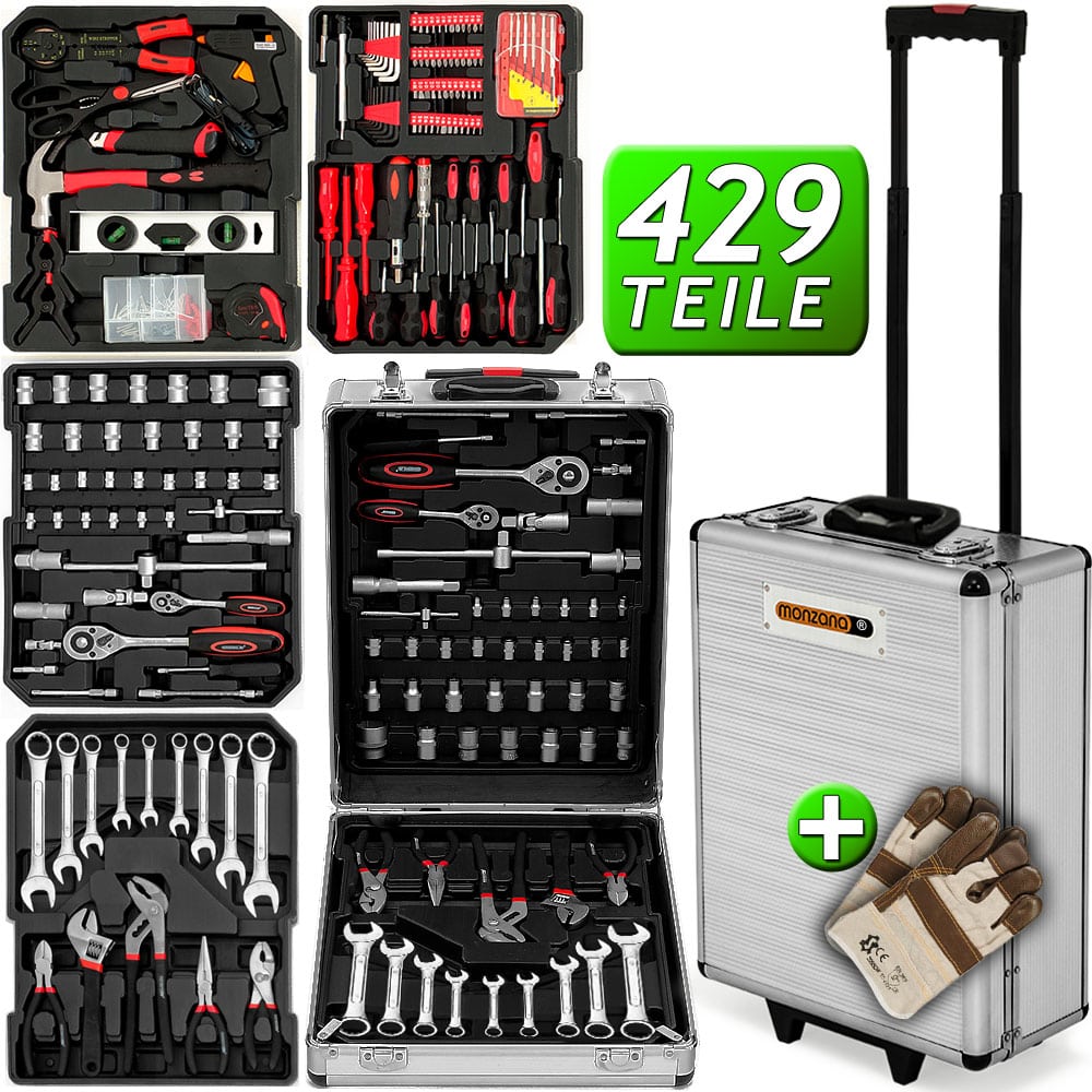 Werkzeugtrolley 899-tlg Silber
