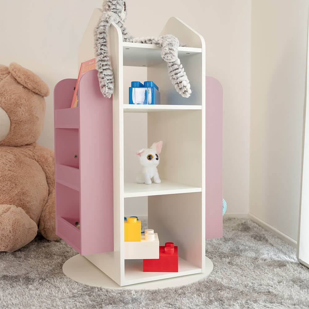 Kinderregal drehbar JUNA - 60 x 60 cm Pink