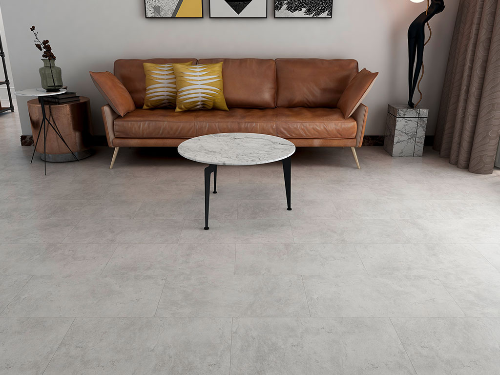 Click-Vinyl CHECK One Rahdener Beton 2153 Fliese XL inkl. Trittschall Standard