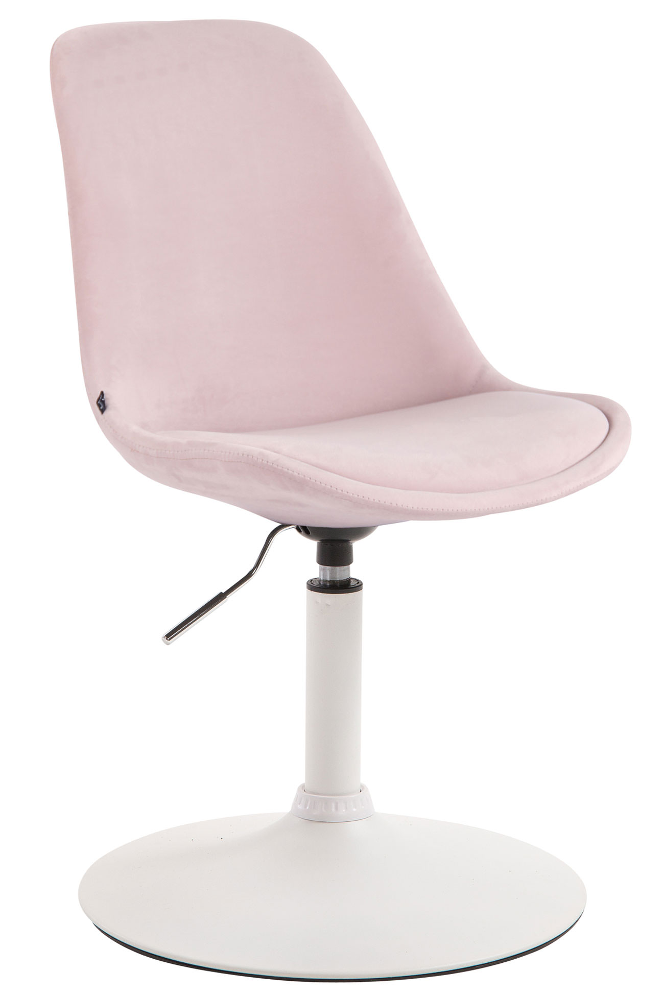 Esszimmerstuhl Maverick Samt weiß, pink