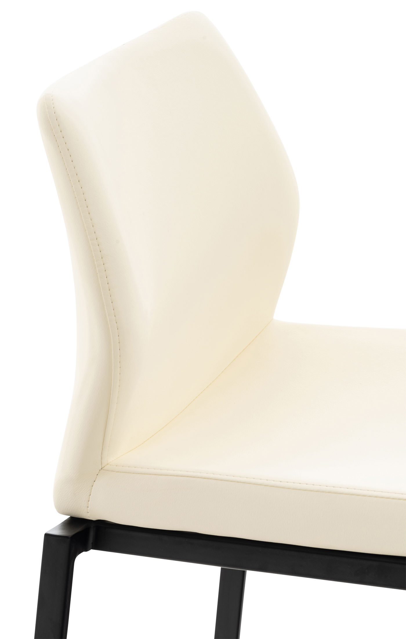 Barhocker Matola Kunstleder schwarz, creme