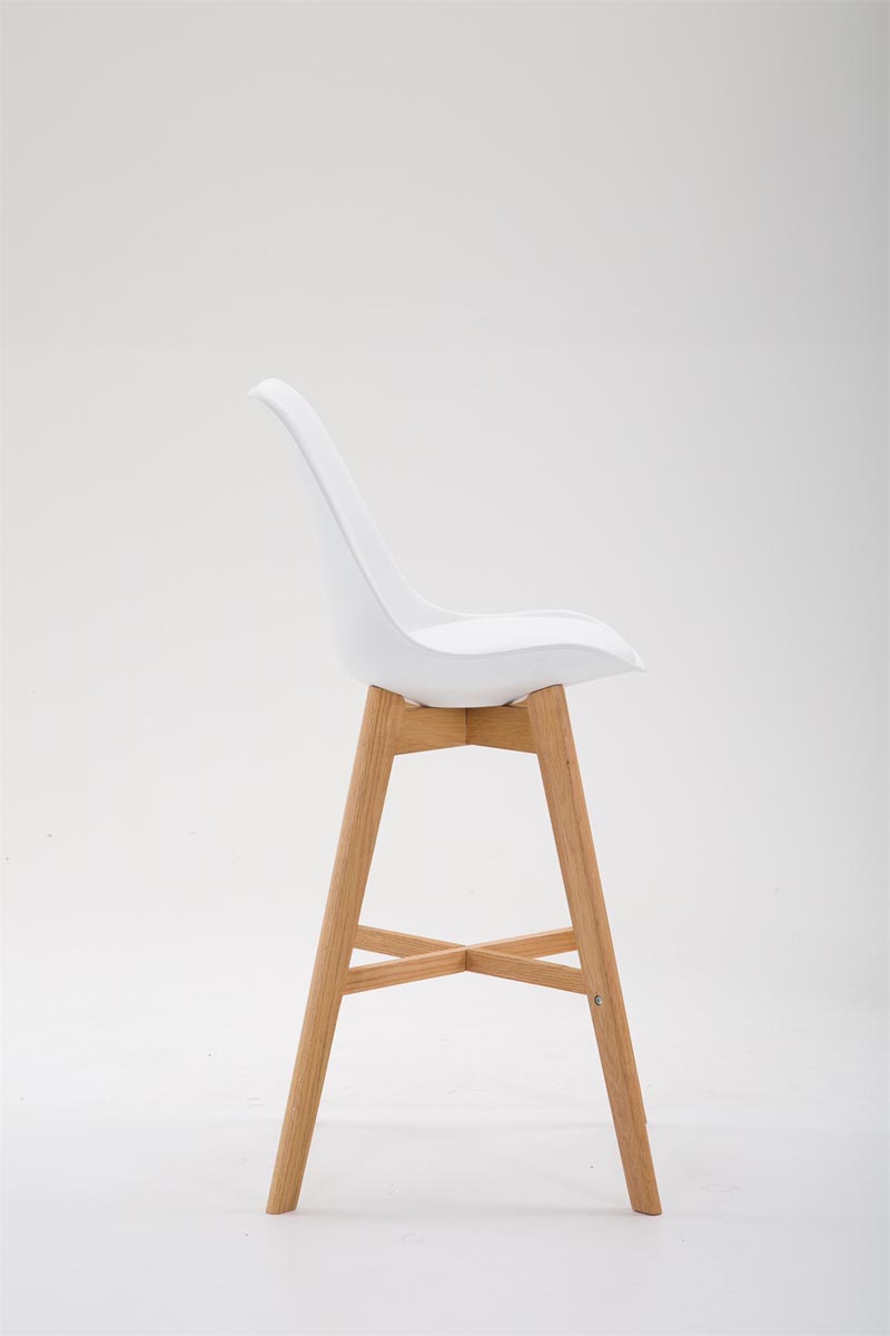 Barhocker Cannes Kunststoff Natura, weiß