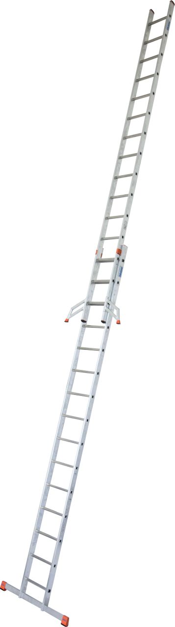 MONTO Fabilo Sprossen-Schiebeleiter, zweiteilig 2x15 Sprossen