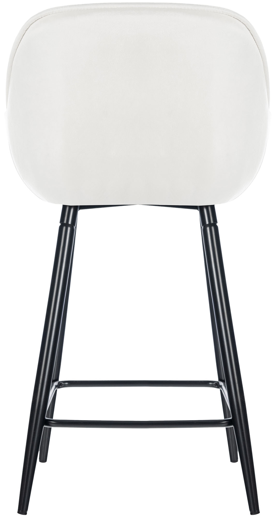 Barhocker Gibson 76 Samt, cremeweiß