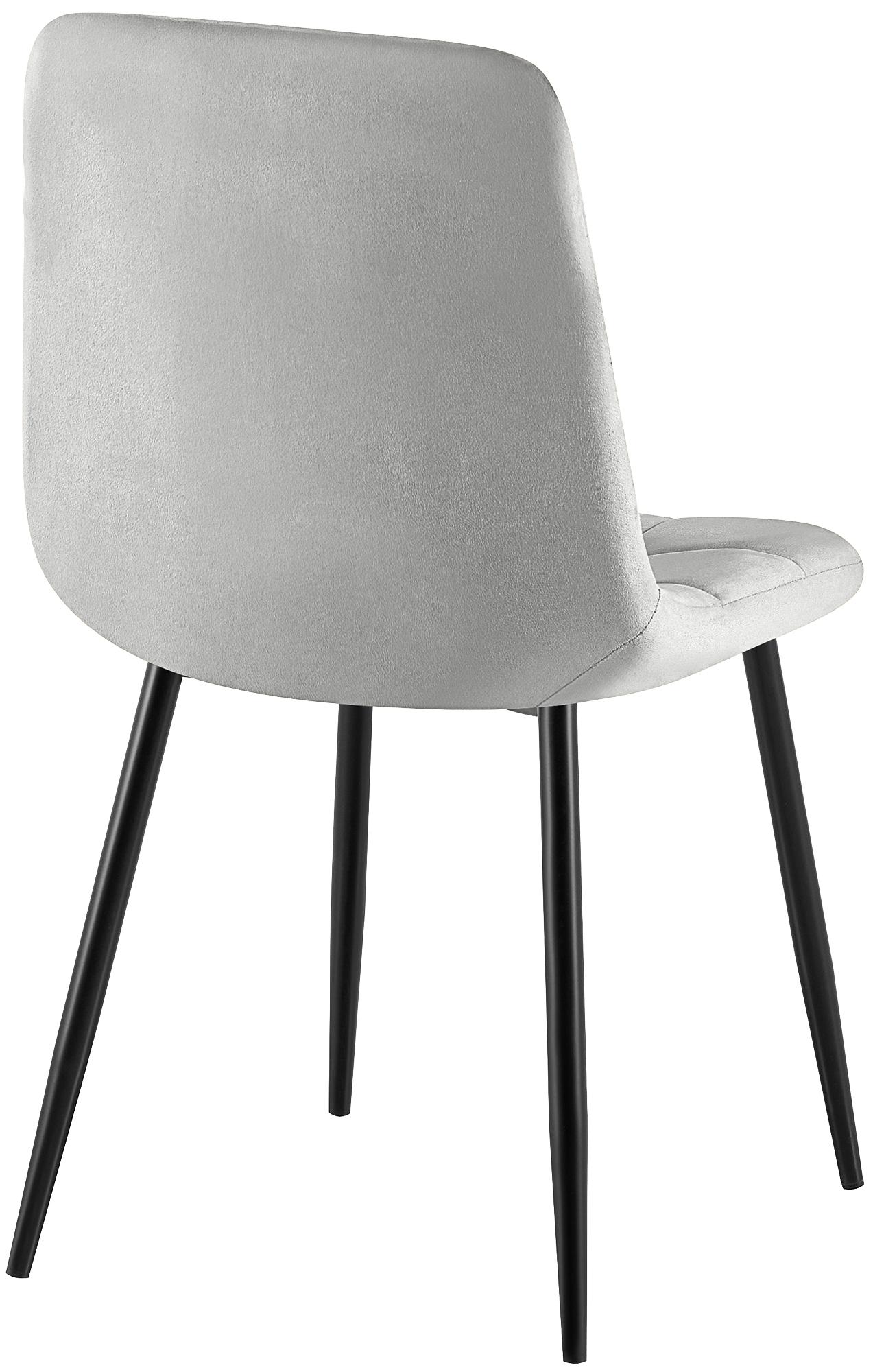 4er Set Esszimmerstühle Antibes, grau