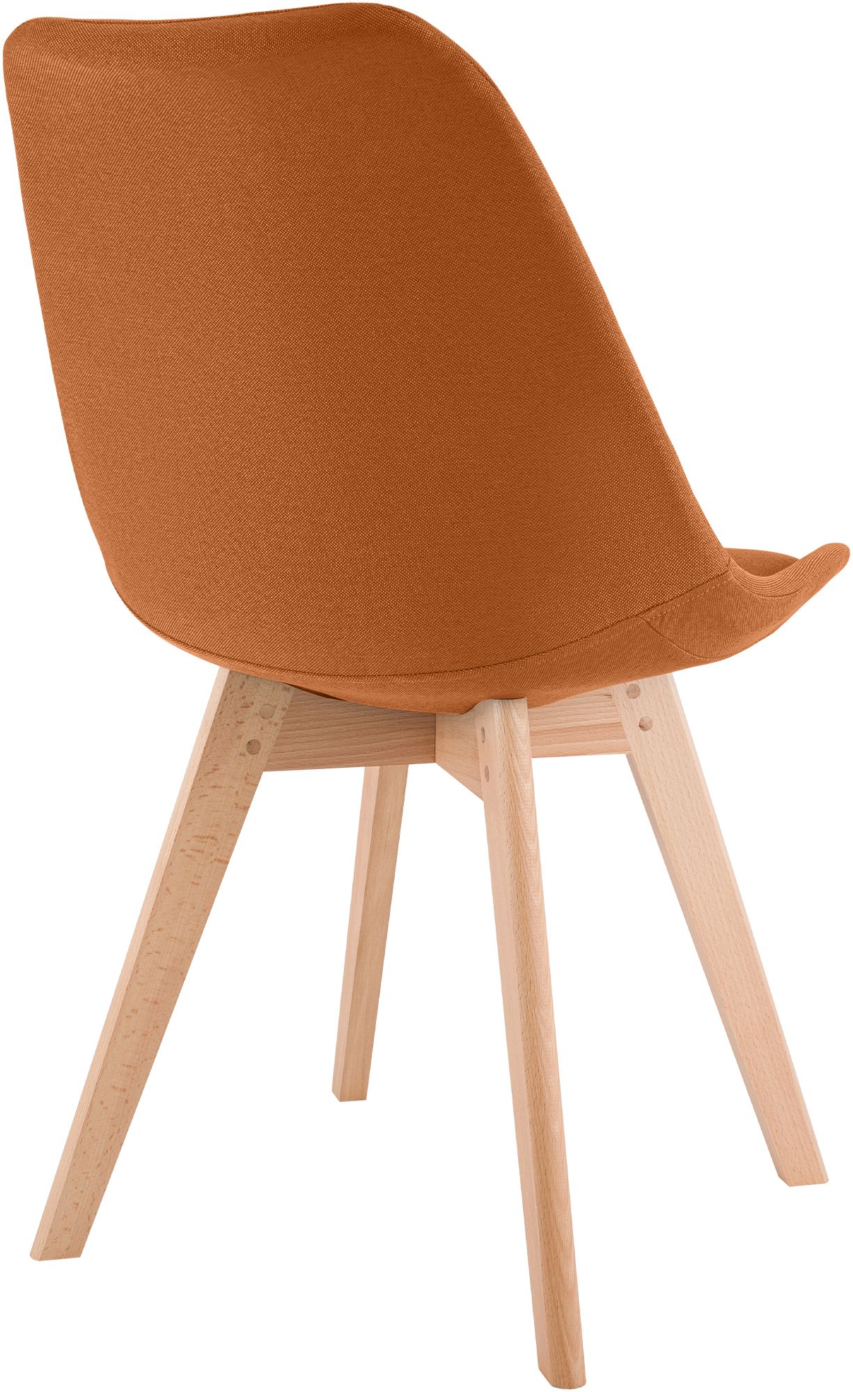 4er Set Stuhl Linares Stoff, orange