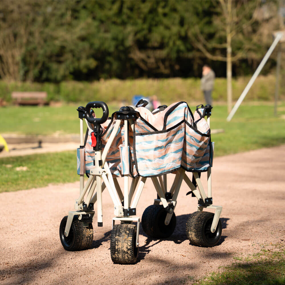 Bollerwagen faltbar JOLA - Beige/Blau