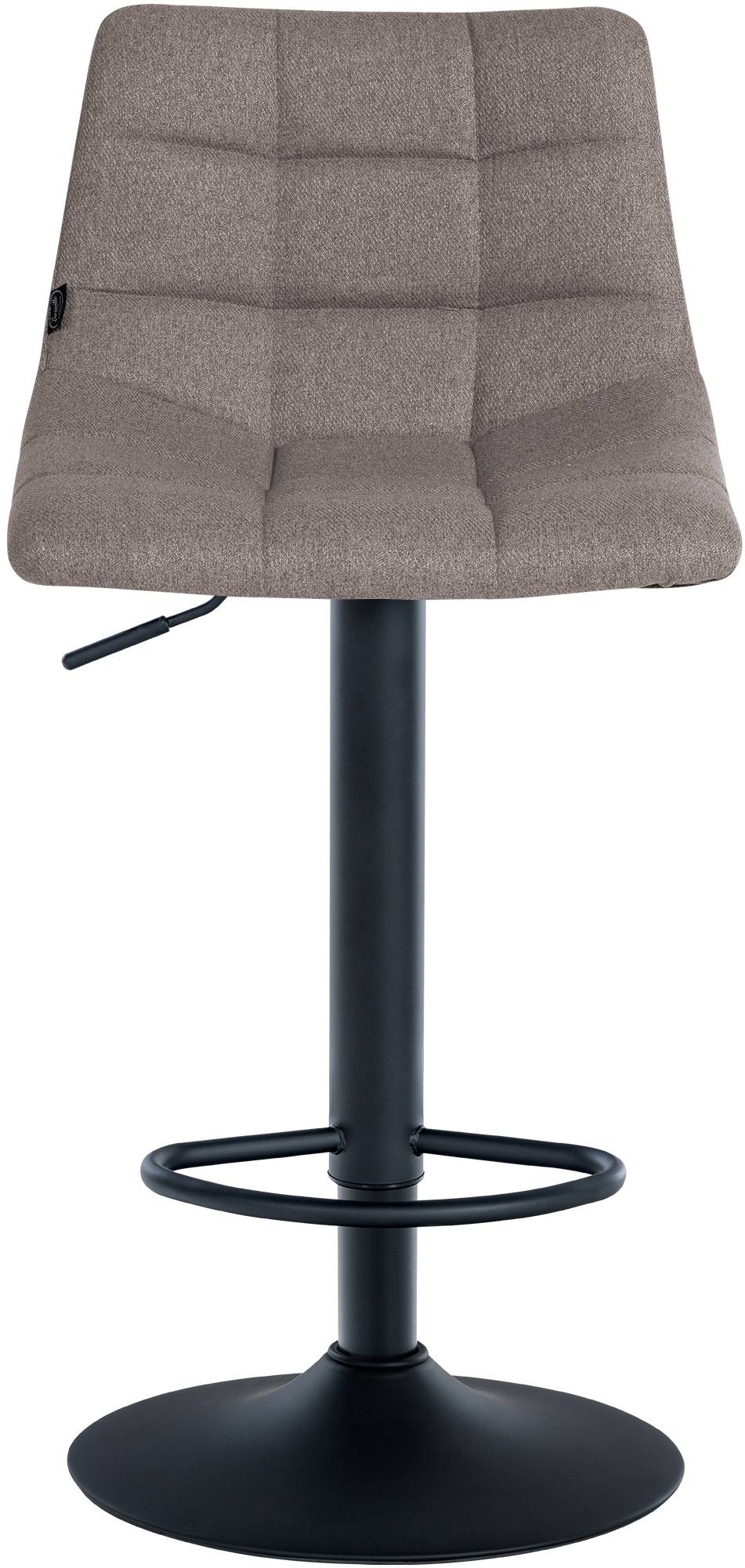 2er Set Barhocker Jerry Stoff schwarz, grau