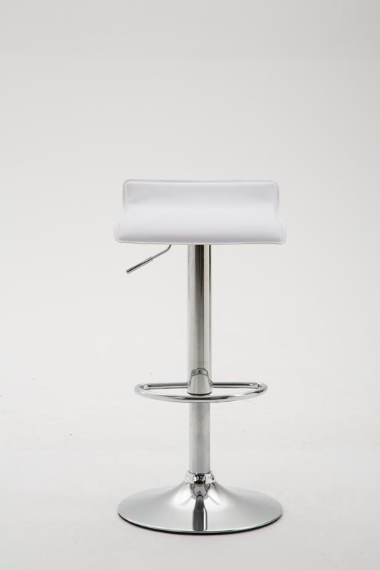 Barhocker Dyn V2 Kunstleder chrom, weiß