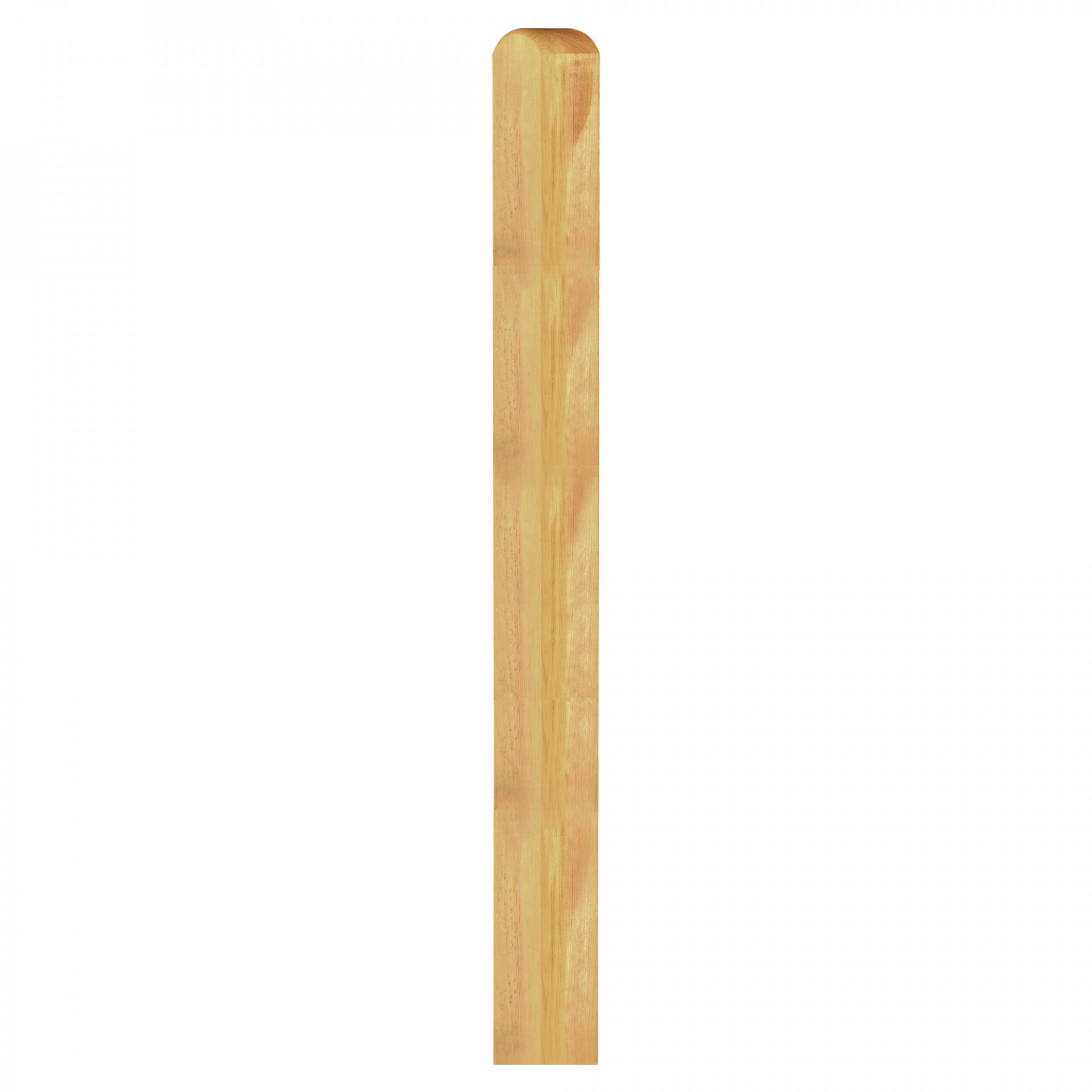 Pfosten Kopf gerundet, 9 x 9 x 240 cm, kdi-grün, allseitig glatt