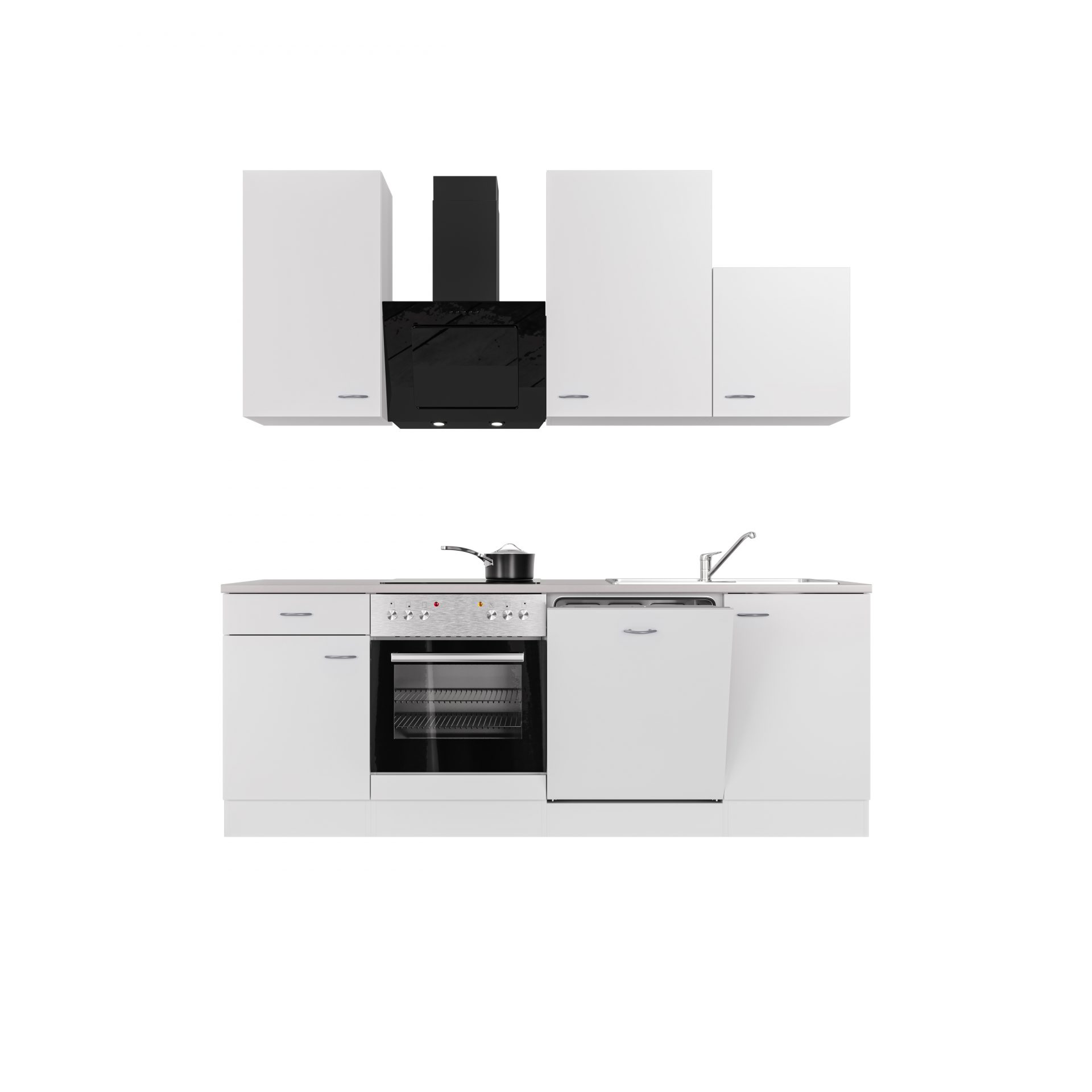 Küchenzeile WITO 220 cm mit E-Geräten