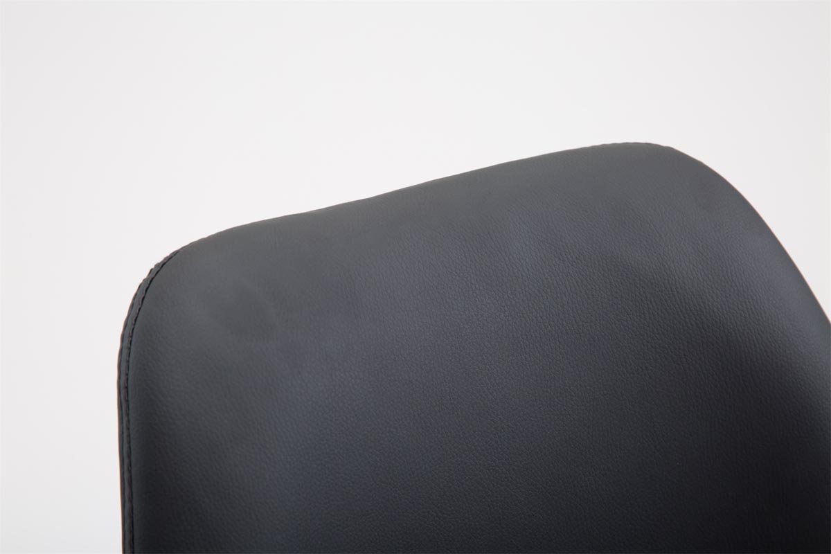 Barhocker Cannes Kunstleder Natura, schwarz