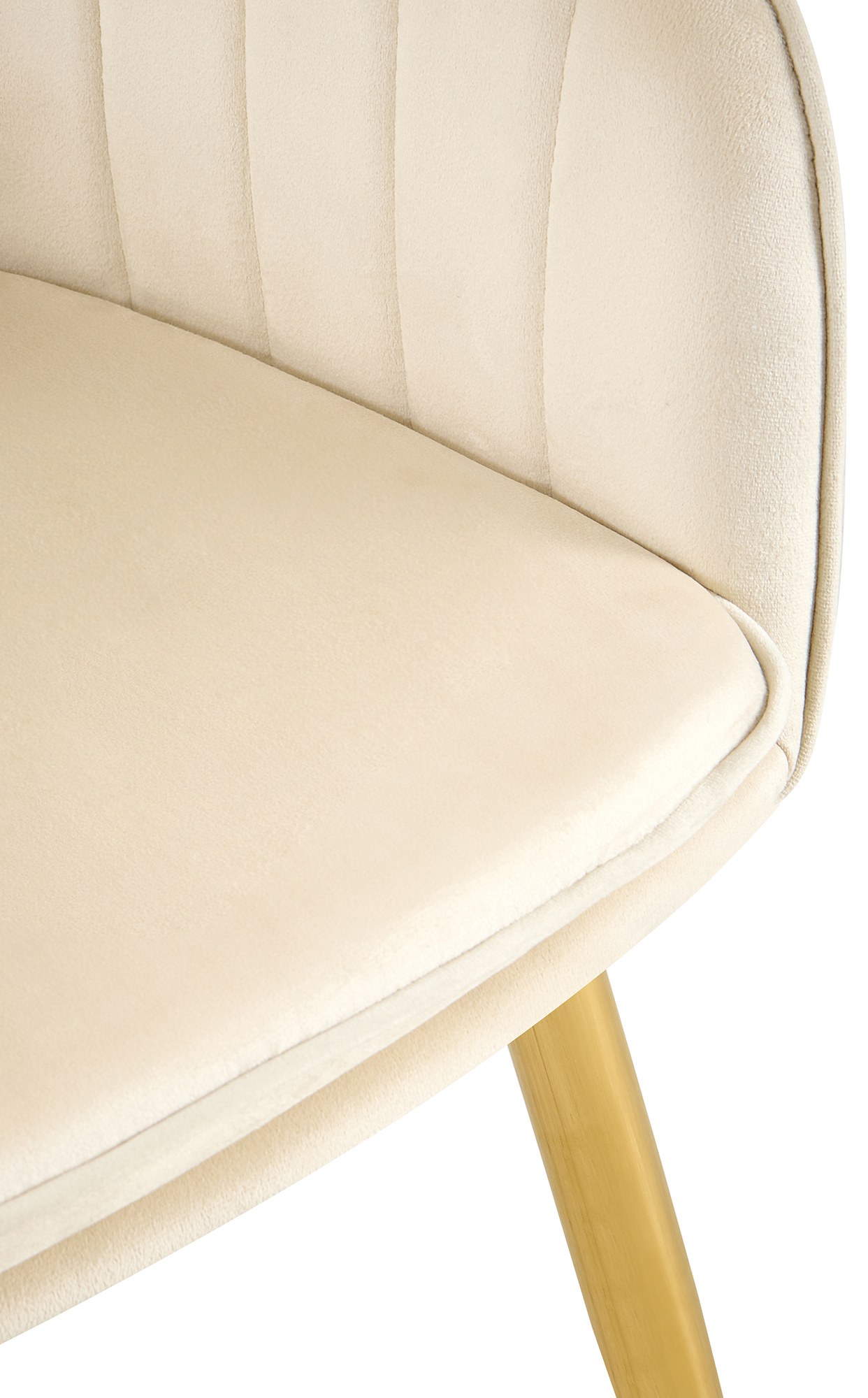 Esszimmerstuhl Cheryl Samt gold, creme