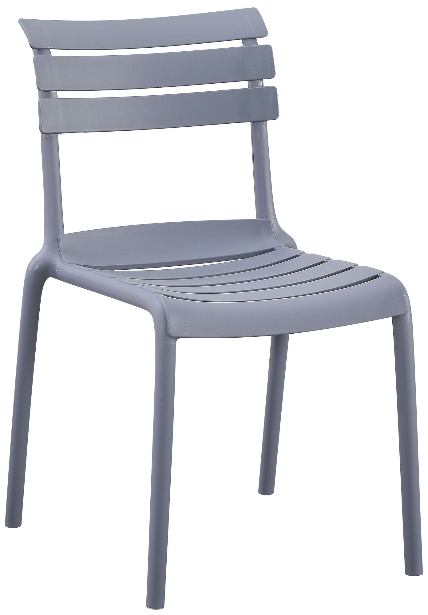 Gartenmöbel-Set Vela mit 2 Stühlen, grau
