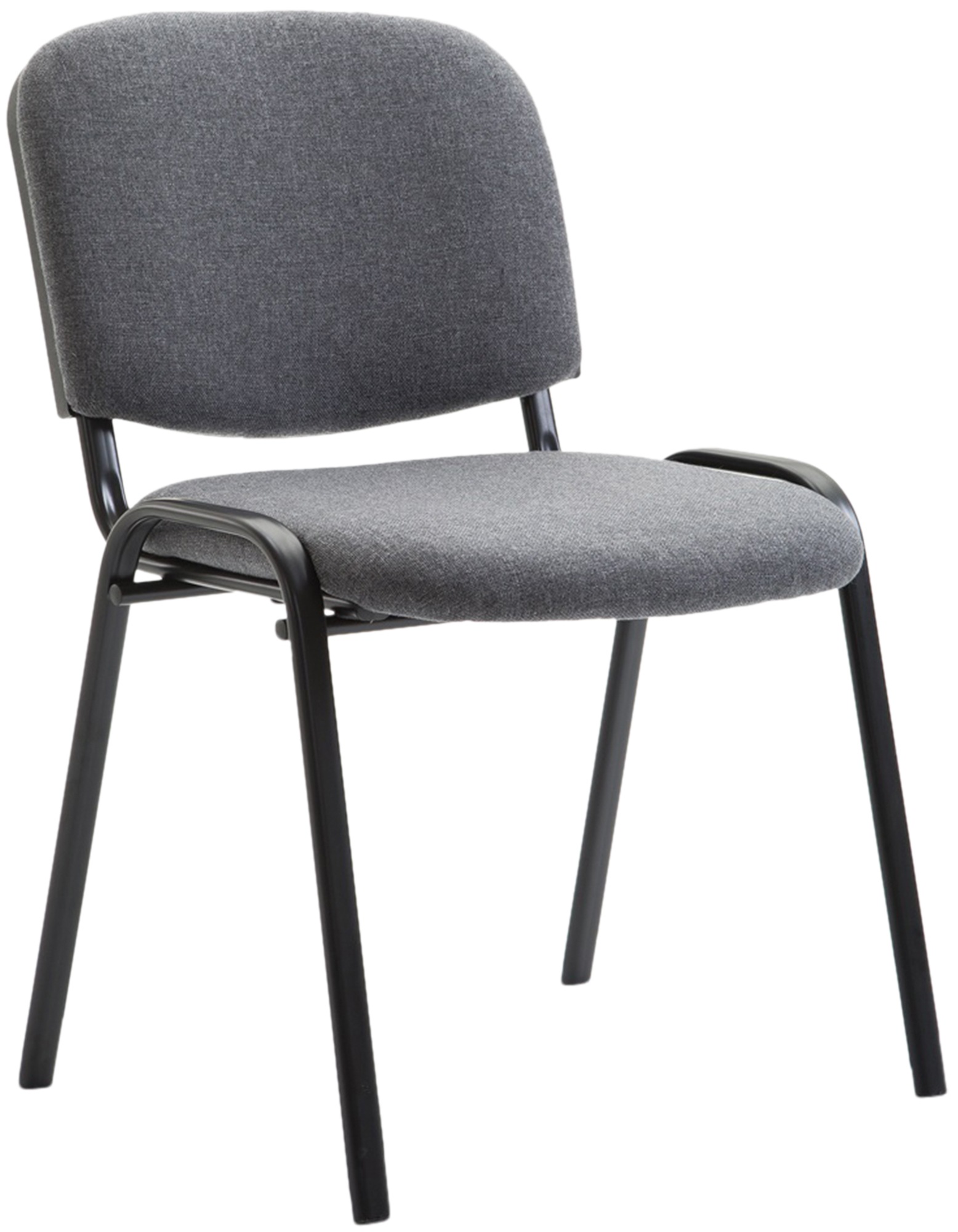 Besucherstuhl Ken V2 Stoff, grau