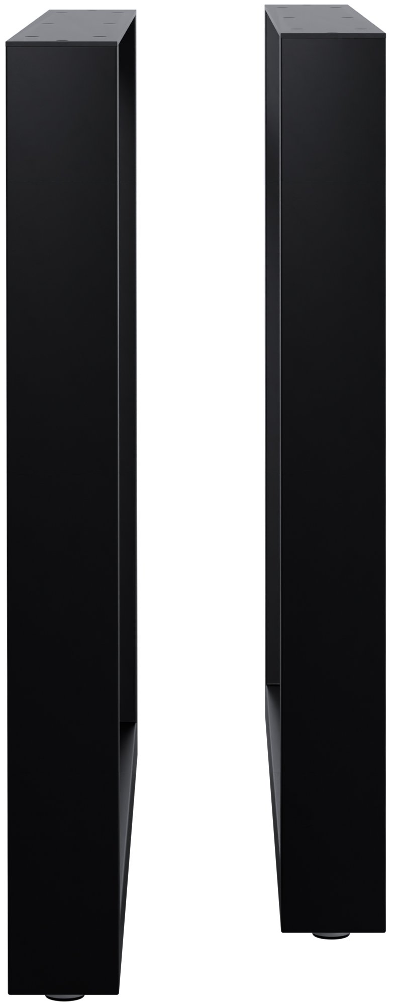 2x Tischbeine Ilkan, 80 cm, schwarz