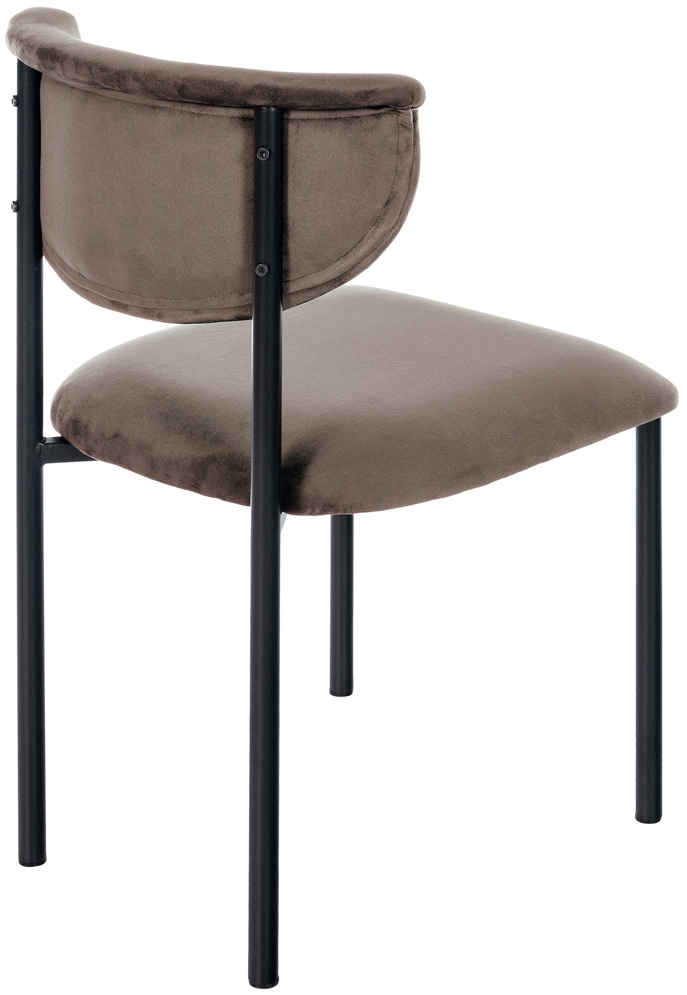 Besucherstuhl Gambell Samt, braun