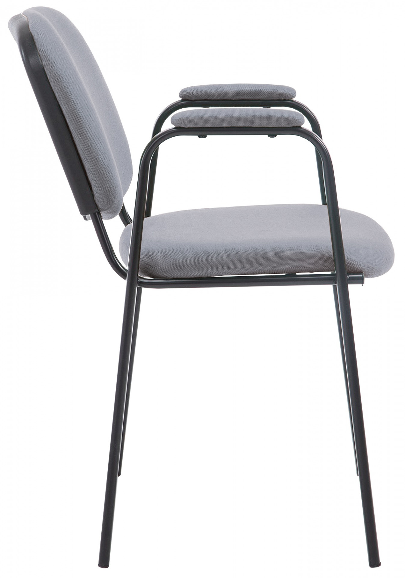 Besucherstuhl Ken PRO Stoff, grau