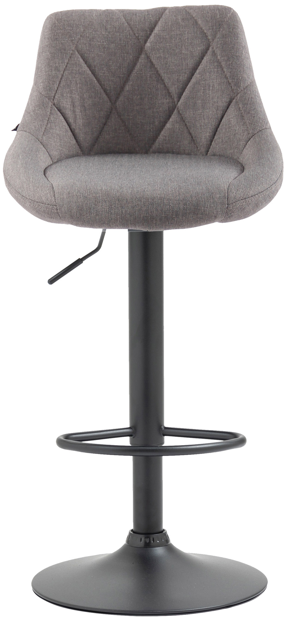 Barhocker Lazio Stoff schwarz, grau
