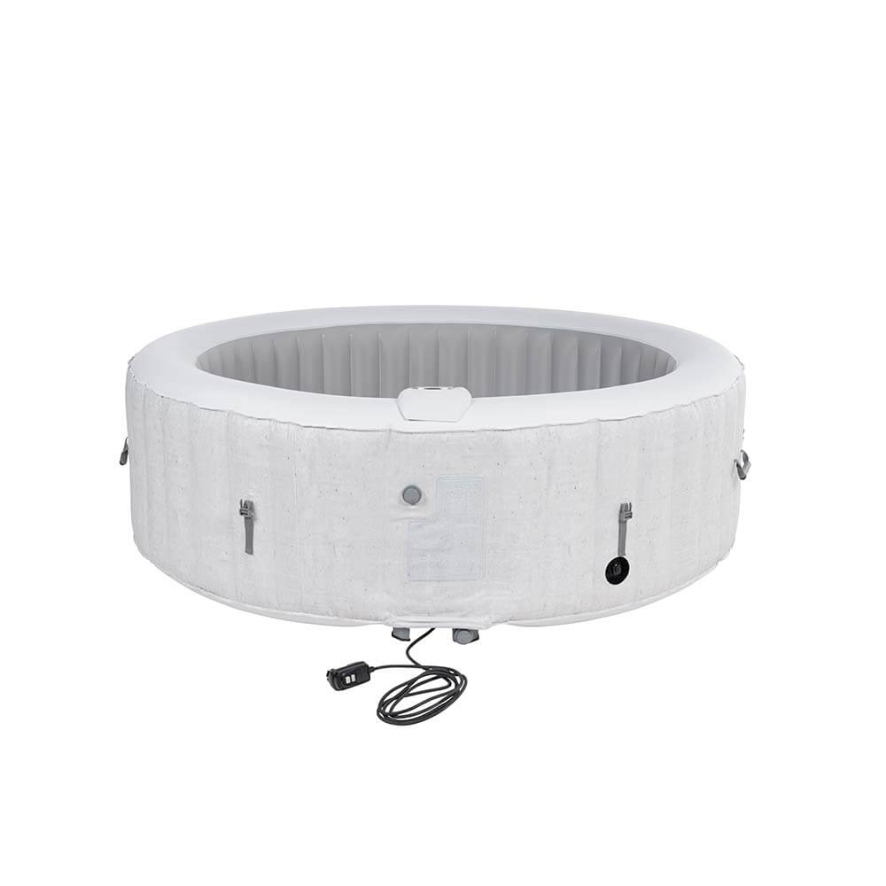 Outdoor Whirlpool SPLASH inkl. Abdeckung - Ø208 cm 6 Personen Beton