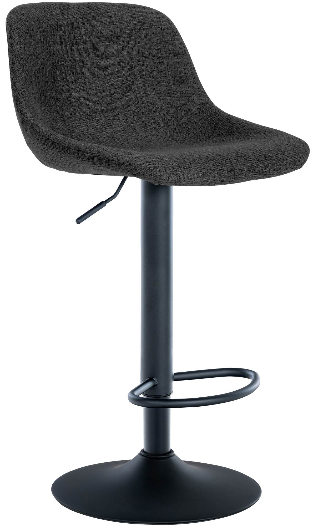 Barhocker Loft Stoff, schwarz