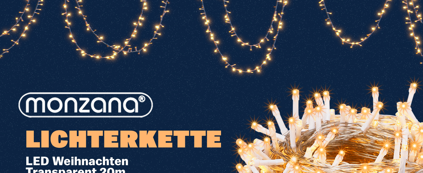 Lichterkette Weihnachten inkl Fernbedienung