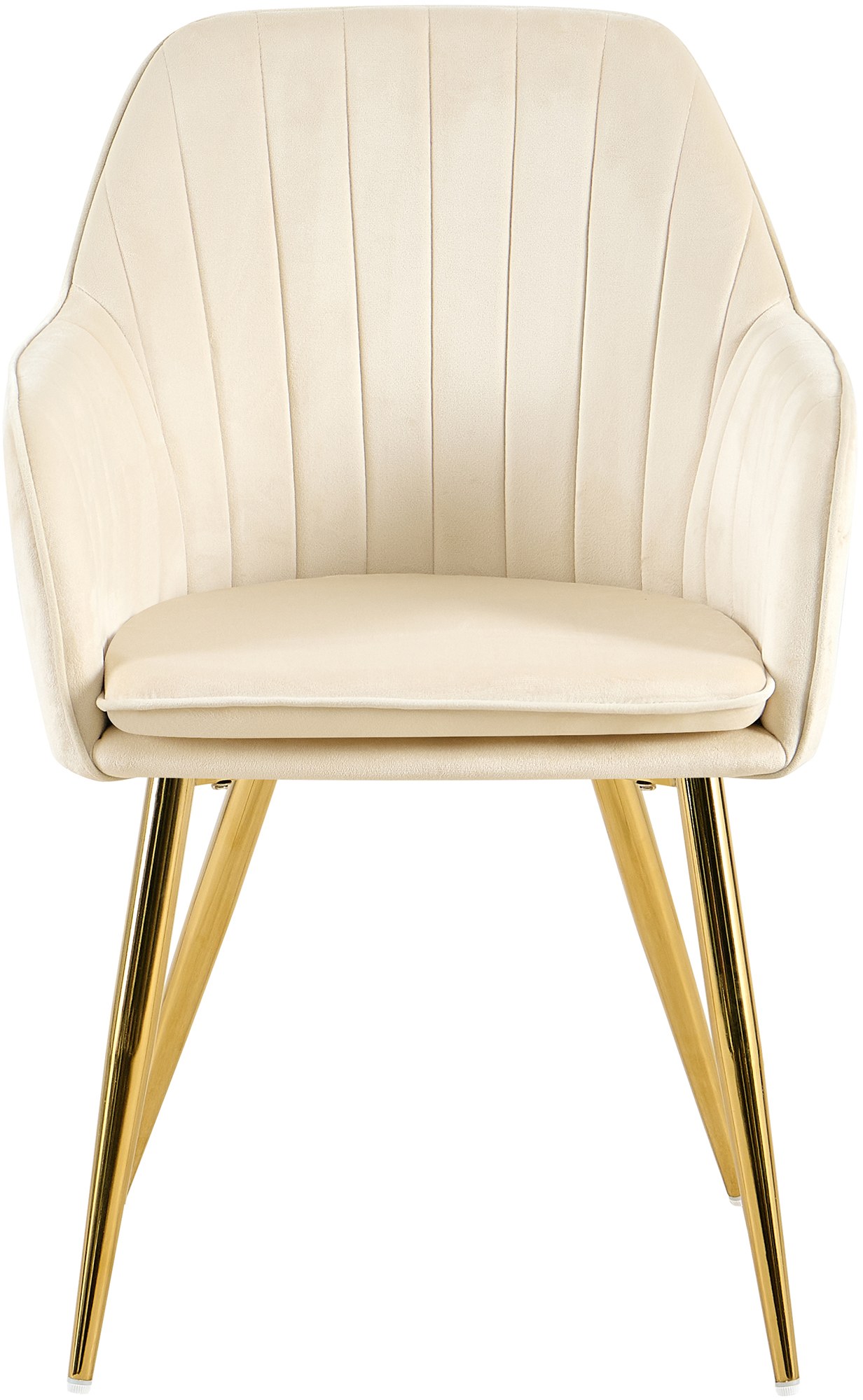 Esszimmerstuhl Cheryl Samt gold, creme