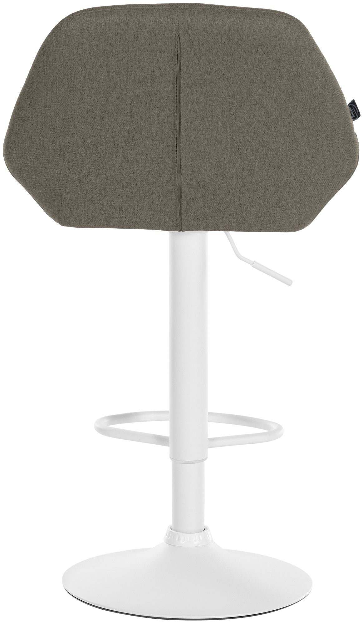 Barhocker Braga Stoff weiß, taupe