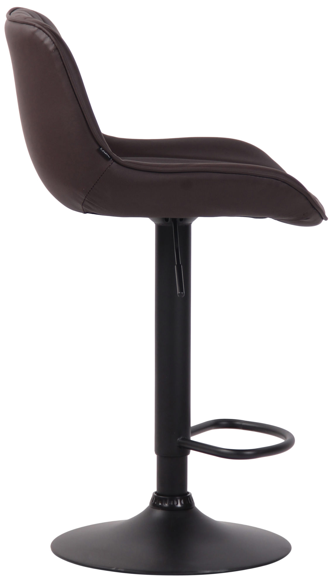 Barhocker Lentini Kunstleder schwarz, braun