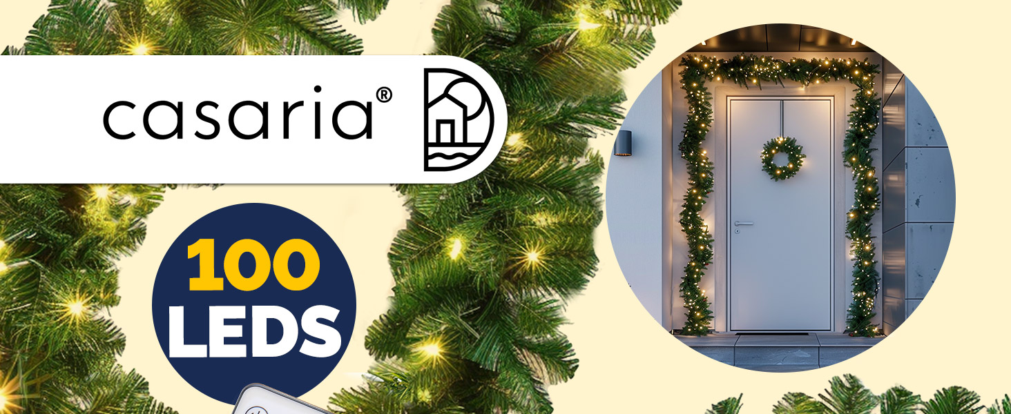 Weihnachtsgirlande 5m inkl Fernbedienung