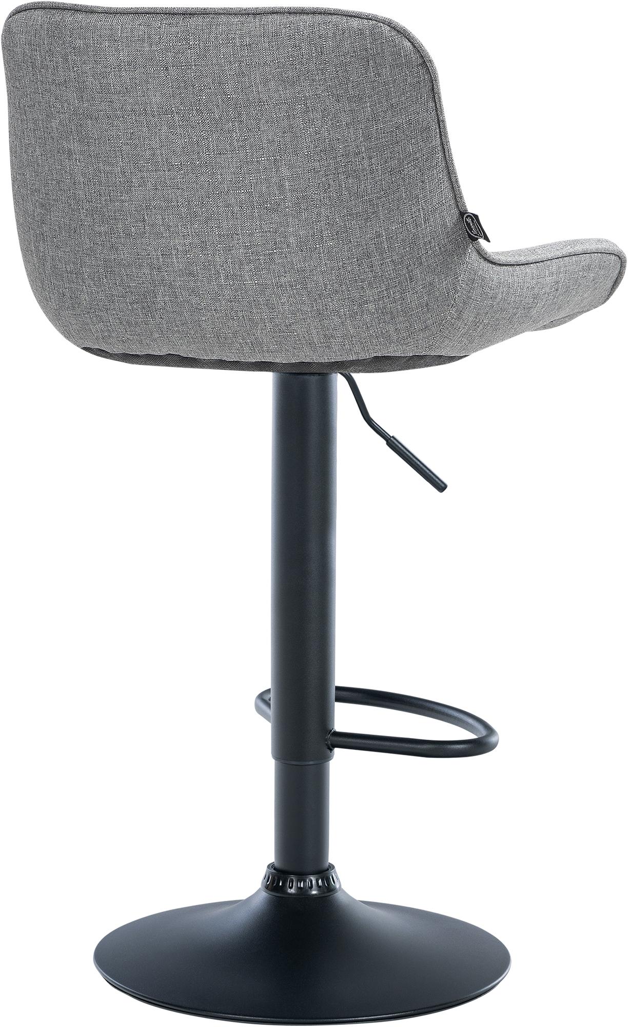 2er Set Barhocker Vonore Stoff schwarz, grau
